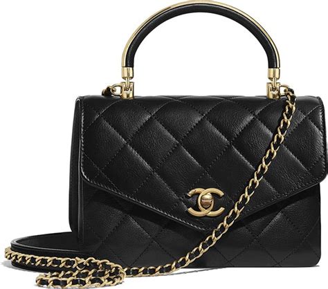 chanel bag gold handle